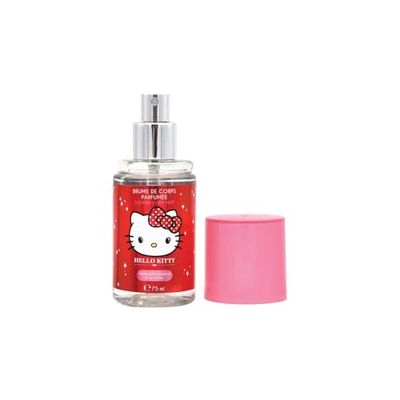 Hello Kitty Kiss Vibes Body Mist – Vegan & Dermatologically Tested Fragrance – Fruity Plum, Raspberry, and Vanilla Scent – Long-Lasting Perfume Spray for Kids & Adults, 75ml