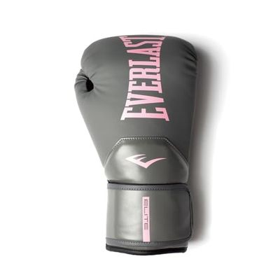 Guanti da Boxe Everlast Elite 2 14oz, Oro/Nero, per Sacco, Allenamento e Sparring, Chiusura a Strappo, Barra Ergonomica, Schiuma a Strati - Autentico Everlast