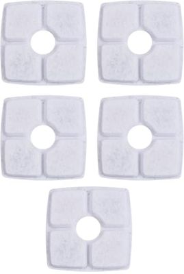 cyclingcolors 5x filtro fontanella per gatti spugna schiuma acqua fontana, 124x124mm