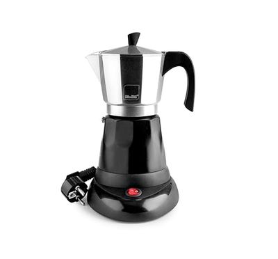 IBILI Cafetière express électrique arabica, 6 tasses, 300 ml, aluminium, 480 W de puissance, Gris
