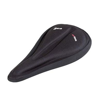 Velo Anatomic gel-sadelfilt, geladellskydd, med säkerhetsband, mjuk sadelöverdrag för mountainbike, racercykel, e-bike – mountainbike tillbehör för män och kvinnor, 172 x 283 mm