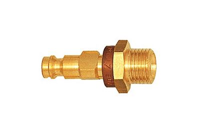 RIEGLER 107658-247.74 NW 5 - Pezón inconfundible (latón desnudo, G 1/4 AG, 1 unidad), color rojo