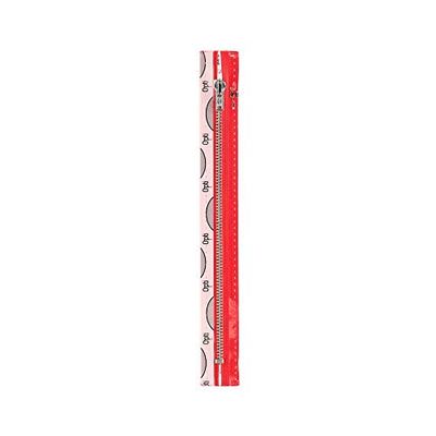 Opti M40-12-00722 Cremallera, 51% poliéster, 49% algodón, 00722 rojo, 12 cm