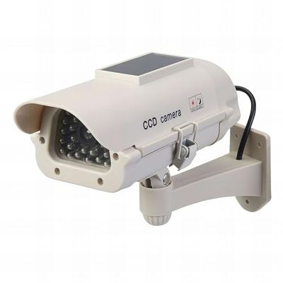 Silverline 614458 - Telecamera a circuito chiuso ad energia solare con LED a energia solare, colore: Grigio