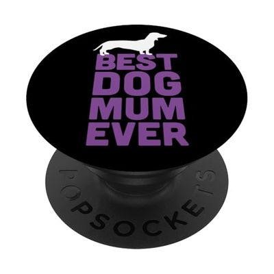 Lindo perro salchicha / amante de los perros salchicha, la mejor mamá del perro PopSockets PopGrip Adhesivo