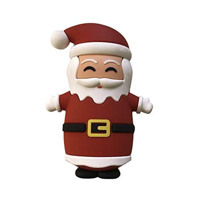 SBS Caricabatterie Portatile da 4000 mAh, Dotato di 1 Ingresso Micro USB e 1 Uscita USB da 1A, Tema Babbo Natale