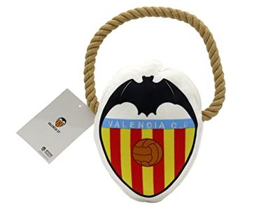 Giocattolo con peluche per cani Valencia, accessori per animali domestici, calcio, prodotto ufficiale (CyP BrandsÇ)