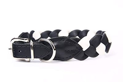 Moly Luxury halsketting van gevlochten leer, 50 cm