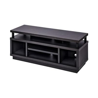 Iris Ohyama, Meuble TV, Support télévision pour ecran jusqu'à 43 pouces, 5 Etagères, Sortie-câbles, Contemporain, Chambre, Salon - TV Cabinet Middle OTS-100M - Chêne noir