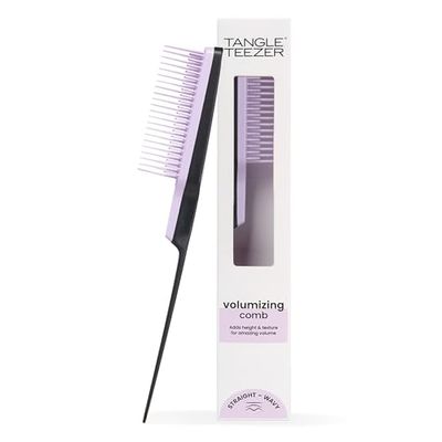 Tangle Teezer The Ultimate Volumizer Hairbrush - Spazzola volumizzante per texture e altezza per ogni tipo di capello - Cotonatura delicata, meno danni - Nero e Lilla