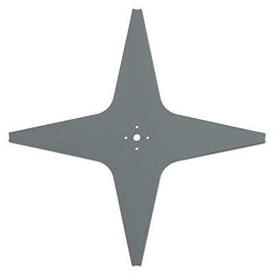 ARNOLD 1111-S6-0033 - Lama per Tosaerba AR8 Adatta per Alpina, Ambrogio, Lawn Bott, Lizard, Stiga e Wiper, 290 mm, 4 Taglienti, Colore: Grigio