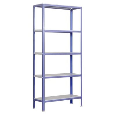 Simon Rack Livraria estante salão, 1800 x 800 x 300 mm, 5 alturas, estilo industrial, metal, violeta/branco - Simon Home