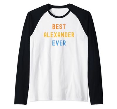 Mejor Alexander Ever Funny Alexander Camiseta Manga Raglan