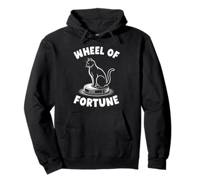 Wheel Of Fortune Robot Vacuum Cleaner Funny Cat Pullover Hoodie