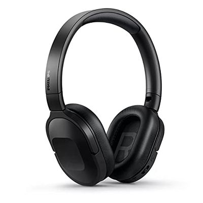 TAH650BK/00 Auriculares inalámbricos Philips, con cancelación de Ruido, para Adultos, Auriculares con micrófono, compatibles con 2 Dispositivos Bluetooth, 30 Horas de reproducción, sobre la Oreja