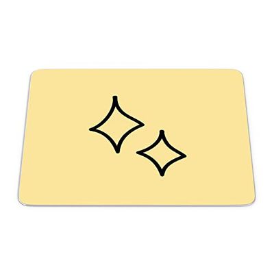 Bonamaison, Tappetino per mouse rettangolare, con stampa digitale, antiscivolo, per ufficio e casa, dimensioni: 22 x 18 cm