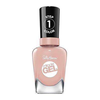 Sally Hansen Miracle Gel, Peaches & Dream, Gel-Like Nail Polish, NO UV Light Required, Chip-Resistant, Long Lasting - Up to 8 days, Easy to Use, Salon Quality Results, Vegan Formula, 14.7ml