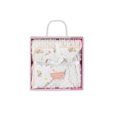 Interbaby Baby Bubble Blanket Elephant Pink