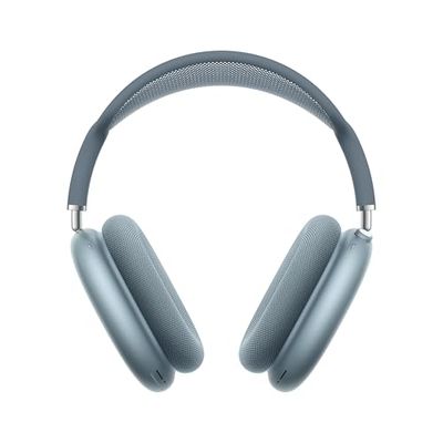 Apple AirPods Max - Bezprzewodowe słuchawki wokółuszne, aktywna redukcja hałasu na poziomie pro, Tryb kontaktu, Spersonalizowany dźwięk przestrzenny, ładowanie przez USB‑C – niebieski ​​​​​​​