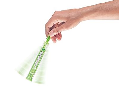 Flaem, Accu-Therm, Termómetro Ecológico de Vidrio, No tóxico, Sin Mercurio, Níquel ni PVC, Termómetro Clínico de Precisión, Seguro, Fácil de Usar, Sostenible, Diseño Italiano