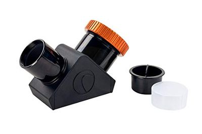 Celestron 93571 Dielectric Star Diagonal 1,25" con Twist Lock Nero/Arancione