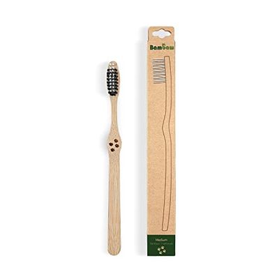 Bambaw - Bamboe tandenborstel - Middelgrote borstelharen - Onder etui - 1 stuk