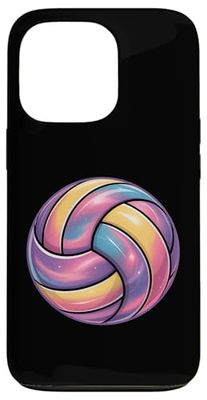 Colorful Volleyball | Volleyball Player Coach Tie Dye Style Case for iPhone 13 Pro