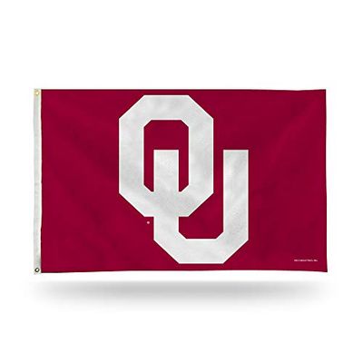 Rico Industries NCAA Oklahoma Sooners 3-voet bij 5-voet enkelzijdige banner vlag met Grommets