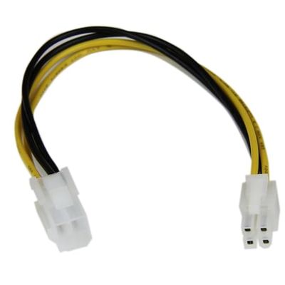 StarTech.com Câble rallonge d'alimentation processeur P4 4 broches ATX12V de 20 cm - M/F (ATXP4EXT)
