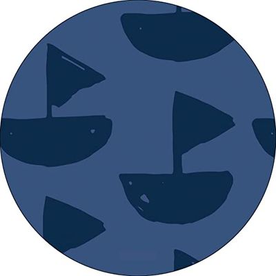 Bonateks, Round Digital Printed Mouse Pad, Non-Slip Base, for Office and Home, Diameter:22cm