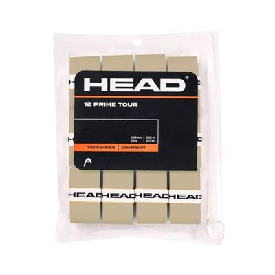 HEAD Unisex Vuxen 12 Prime Tour Tennis Grip Band Grå, En storlek