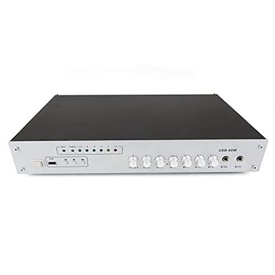 BeMatik - 60W 110V professionele geluidsversterker 1 zone met MIC AUX MP3