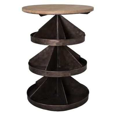 Antic Line Table avec 3 casiers pivotants