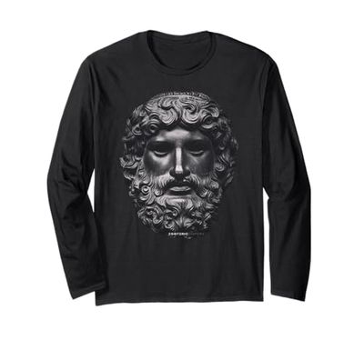 Estatua de Zeus x Cabeza Romana de Júpiter Manga Larga