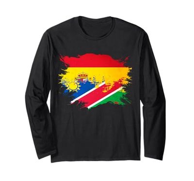 Bandera de España y Namibia Manga Larga