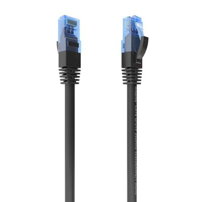 Netwerkkabel RJ45, Cat.6, UTP, 1,5 m, AWG26, zwart, ideaal voor snelle en stabiele verbindingen in thuis- en kantoornetwerken.