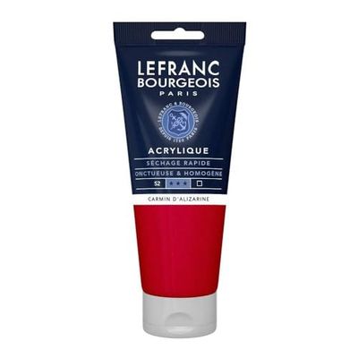 Lefranc Bourgeois Acrílico fino, carmim de lizarin, 200 ml