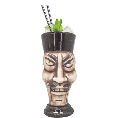 VB VIN BOUQUET FIK 1404 Tiki B 370ml Exotic Cocktail Glass Ideal for Parties and Themed Gatherings