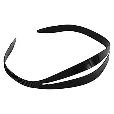 Best divers Maskerband van siliconen, zwart, 15 mm