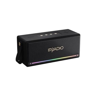 IRRADIO IR-M6 Classic, Cassa Bluetooth portatile, 40W, Doppio Woofer e Tweeter, Grado di impermeabilizzazione IPX7, Illuminazione LED RGB, Funzione True Wireless Stereo, Compatibile formati MP3 e WA