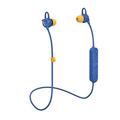 Jam Live Loose Écouteurs Bluetooth sans Fil, 6 Heures de Lecture, Rayon de 10 mètres, Mains Libres, écouteurs de Sport au Design léger, Bleu