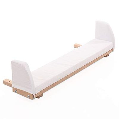 babybay förlängningssida naturlig obehandlad inklusive madrasstillägg vit lämplig för modell original och midi