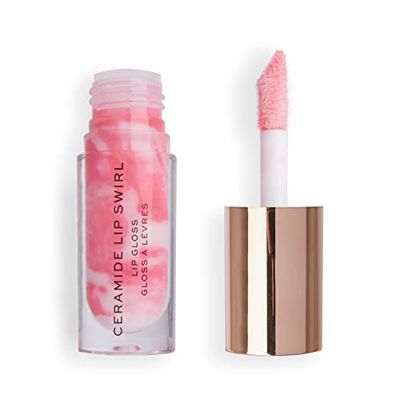 Makeup Revolution, Lip Swirl Ceramide Gloss, Lipgloss, Rose Doux, 4.5ml