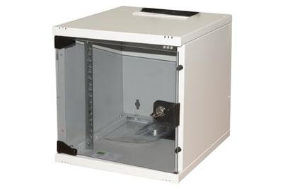 Connetto - Armoire 6u 10" mm 300mx300 Porte Verre Couleur Gris