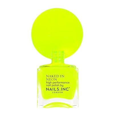 Nails Inc - KNIGHTRIDER'S STREET Neon Smalto - Verde neon brillante - Formula altamente pigmentata e finitura lucida - Senza sperimentazione animale e facile da applicare - Manicure perfetta, nail art