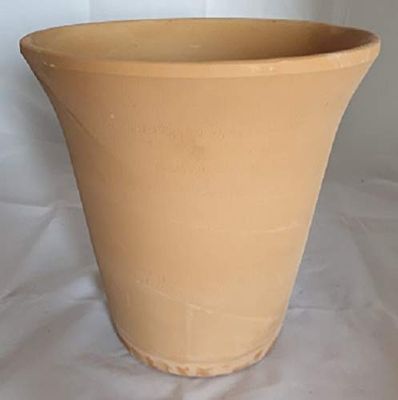 VASO IN TERRACOTTA PER PIANTE E FIORI; DIAMETRO CM. 26, ALTEZZA CM. 26. GIARDINAGGIO MADE IN ITALY
