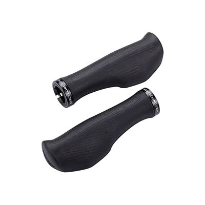 BBB Griff Ergofix BHG-71 Punhos para guiador de bicicleta ergonómico, preto, 133 mm