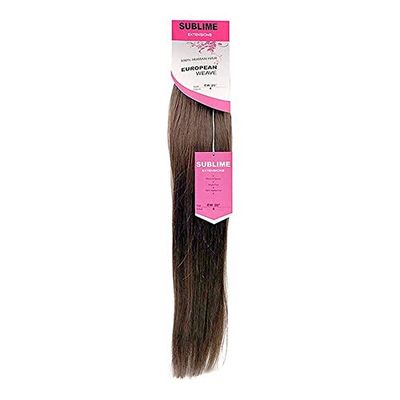 Sublime European Weave Haarextensions, 50,8 cm, nr. 4, synthetisch, niet van toepassing