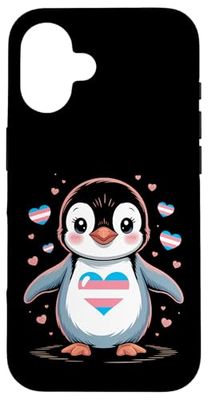 Transgender Pride Penguin Trans Custodia per iPhone 16