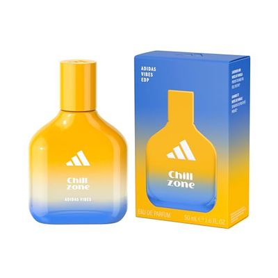 adidas Vibes Chill Zone Eau de Parfum, Per tutti, Rilassante e confortevole, Profumo a lunga durata, Lavanda e Vaniglia 50 ml